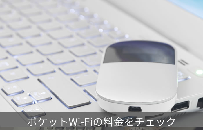 ポケットWi-Fiの料金をチェック